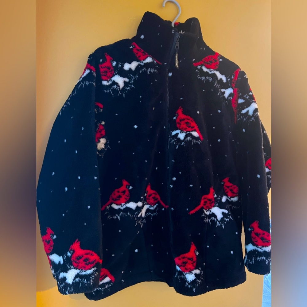 Vintage zip-up fleece jacket